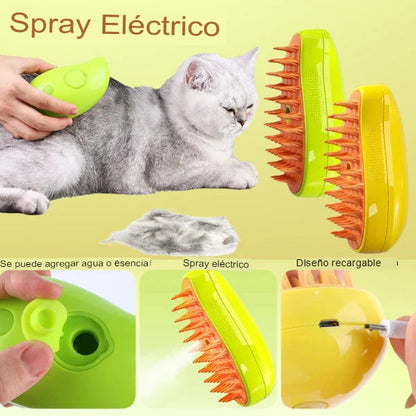 Cepillo de Vapor para Gatos - (Elimina el Mal Olor) | Pro 2024 🔥