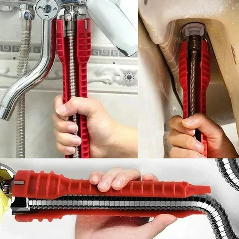 LLAVE MULTIFUNCIONAL 8 EN 1 | Repara grifos y cañerías en minutos 🚀